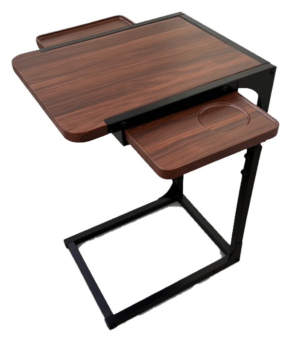 OceanDecor C-table with pull-out side shelves